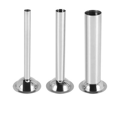 Woosien - 3pcs Edelstahl Wurst Stuffer Füllrohre Trichter Düsen Ersatzteile Füllrohr, Basis Di Image