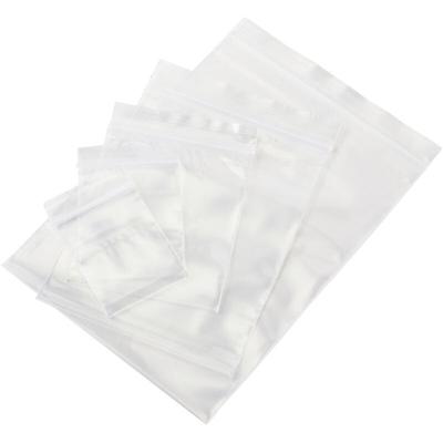 Druckverschlussbeutel ohne Beschriftungsstreifen Transparent Polyethylen Image