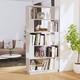 Bücherregal/Raumteiler,Aufbewahrungsregal für Wohnzimmer & Arbeitszimme,Bücherschrank Weiß