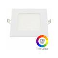 Plafoniera LED Quadrata 6W Extra Piatta da Incasso IRC95 - Bianco Naturale 4200K