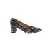 Marc Fisher LTD Heels: Gray Snake Print Shoes - Women's Size 9