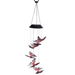 Butterfly wind chimes outdoor hanging solar lights garden trees porch patio patio balcony decor