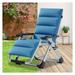 Chair Adult Premium Lawn Recliner Folding Chaise Lounge & Cushion