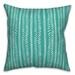 Creative Products Multi Color Stripes Blue Green 16x16 Indoor / Outdoor Pillow