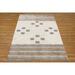 Casavani - 5 x7 Beige Block Printed Cotton Area Rugs for Living Room Outdoor Patio Rugs