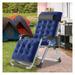 Folding Chair Recliner Patio Lounge Beach Chair Adjustable Outdoor