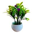 Artificial Plant Pot Hibiscus Flower Hotel Garden Decor Plastic Colorful Imitation Flower Pot for Home