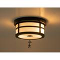 Flush Mount Outdoor Ceiling Light with Motion Sensor with Frosted Glass