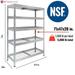 Ar Shelving Wire Heavy Duty 71 in. H X 47 in. W X 20 in. D Metal Shelving Unit