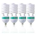 Julius Studio 4 Pack Full Light Bulb 85 Watt 6500 Kelvin Compact Fluorescent CFL Lighting Bulb for Photo Video Studio Photography Studio JSAG329