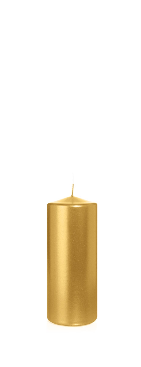 Wiedemann Kerzen Stumpenkerzen Gold Ø 58 x 150 mm, 16 Stück Image