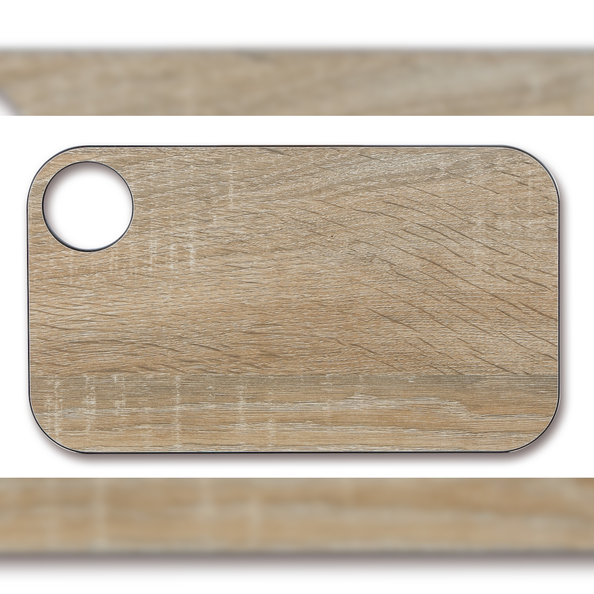 Arcos Schneidbrett - Schneidbrett - Harz und Zellulose Fiber 24 x 14 cm und 6,5 mm dicke - Farbe Braun Image