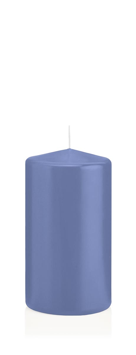 Wiedemann Kerzen Stumpenkerzen Grau-Blau 100 x Ø 68 mm, 12 Stück Image