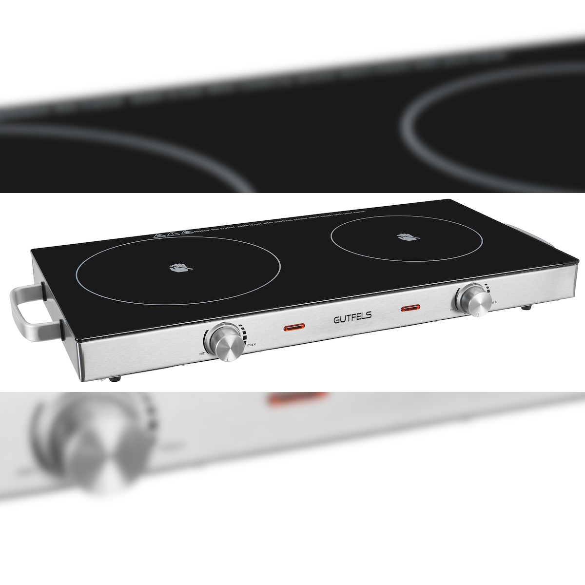 GUTFELS COOK 4010 | 2800 Watt | Infrarotkochplatte | Überhitzungsschutz | Rutschfeste Standfüße Image