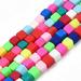 1Strand Handmade Polymer Clay Beads Strands Cube Colorful 4x4x4mm Hole: 1.4mm about 89~91pcs/strand 15.55 inch~15.94 inch(39.5~40.5cm)