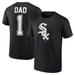 Men's Fanatics Branded Black Chicago White Sox Father's Day #1 Dad T-Shirt