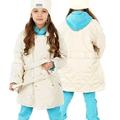 Godderr Kids Girls Long Warm Outwear Toddler Winter Light Jacket Casual Cotton Jacket Snowsuit Solid Colour Cotton Coat for Newborn 9M-10Y