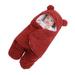 EUBUY Baby Plush Blanket Super Soft and Fluffy Wool Sleeping Bag Soft Quilt Baby Shower Gift for Baby 1-3 Months Claret