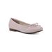 Wide Width Women's Bessy Casual Flat by Cliffs in Pale Pink Smooth (Size 11 W)