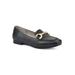 Wide Width Women's Bestow Casual Flat by Cliffs in Black Smooth (Size 7 W)