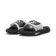 Sandale PUMA "SoftridePro 24 V Slides Erwachsene" Gr. 38, schwarz-weiß (white black) Schuhe Puma