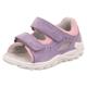 Sandale SUPERFIT "FLOW WMS: mittel" Gr. 19, bunt (lila, rosa) Kinder Schuhe