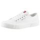 Sneaker TOMMY JEANS "TJM LACE UP CANVAS COLOR" Gr. 42, beige (ecru) Herren Schuhe Schnürhalbschuhe