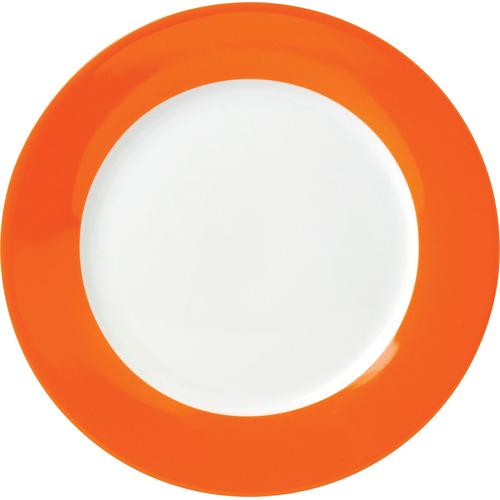 "Speiseteller VAN WELL ""Vario"" Gr. 26,5 cm, orange (orange, weiß) Speiseteller"