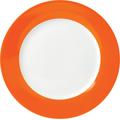 Speiseteller VAN WELL "Vario" Gr. 26,5 cm, orange (orange, weiß) Speiseteller