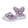 Sandale LICO "Sandale Cassandra V", Gr. 35, lila, Leder, Schuhe