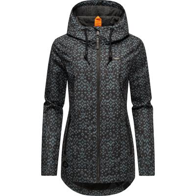 Outdoorjacke RAGWEAR "Zuzka Ikat", Damen, Gr. S (36), schwarz, Außenmaterial: 100% Polyester, Innenfutter: 100% Polyester, casual, tailliert Po-bedeckend, hoch geschlossener Ausschnitt, Langarm mit Knöpfen,Ärmel mit Ärmelschlitz normaler Saum... Image