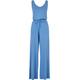 Jumpsuit URBAN CLASSICS "Damen Ladies Long Sleevless Modal Jumpsuit" Gr. 4XL, US-Größen, blau (horizonblue) Damen Overalls
