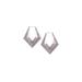 Plus Size Women's Angular Sparkle Hoop Earring by ELOQUII in Silver (Size NO SIZE)
