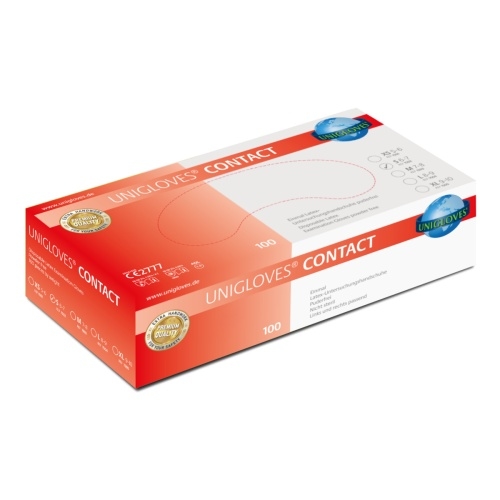 Unigloves Unigloves CONTACT® Einweghandschuh Naturlatex S | VE= 10 x 100 : S Image