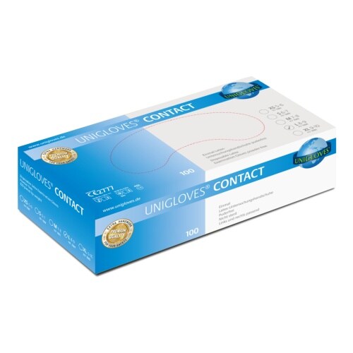 Unigloves Unigloves CONTACT® Einweghandschuh Naturlatex L | VE= 10 x 100 : L Image