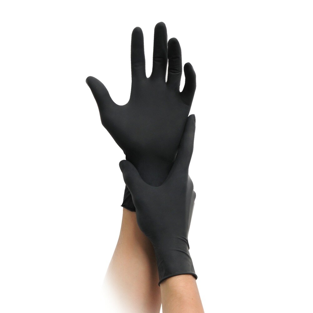 MaiMed Hybrid PF | 1000 Einmalhandschuhe | schwarz | Gr. XL | Einweghandschuhe Image