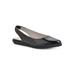 Women's Memory Sling Back Flat by Cliffs in Black Patent (Size 8 1/2 M)