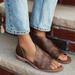 Free People Shoes | Free People Mont Blanc Leather Sandals | Color: Brown | Size: Eu 38