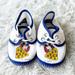 Disney Shoes | Disney Vintage “Sleeping Micky” White Newborn Baby Sneakers | Color: White | Size: Newborn