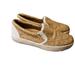 Michael Kors Shoes | Michael Kors Slip On Shoes Tan Girls Size 4 | Color: Tan/White | Size: 4bb