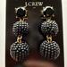J. Crew Jewelry | J Crew Black Drop Earrings | Color: Black | Size: Os