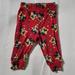 Disney Pajamas | Disney Baby Boy Red Mickey Mouse All Over Print Pajama Pants Size 9m | Color: Black/Red | Size: 9mb