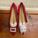 J. Crew Shoes | J Crew Pointy Toe Flats With Crystal Buckle | Color: Red | Size: 6