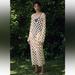 Zara Dresses | Long Sleeve Mesh Dress | Color: Cream | Size: M