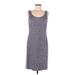 Alex Marie Casual Dress - Sheath: Gray Tweed Dresses - Women's Size 6