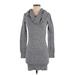 French Connection Casual Dress - Sweater Dress: Gray Marled Dresses - Women's Size X-Small