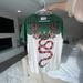 Gucci Tops | Gucci Stud Details Embroidered T-Shirt | Color: Green/Red | Size: S