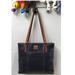 Dooney & Bourke Bags | Dooney & Bourke Lexington Dark Navy Blue Pebbled Leather Double Handle Tote Bag | Color: Blue | Size: Os