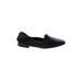 Aldo Flats: Slip-on Chunky Heel Casual Black Print Shoes - Women's Size 6 1/2 - Almond Toe