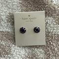 Kate Spade Accessories | Kate Spade Navy Blue Earrings | Color: Blue | Size: Os